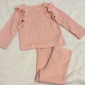 Carter's Pink Ruffle Pajama Set